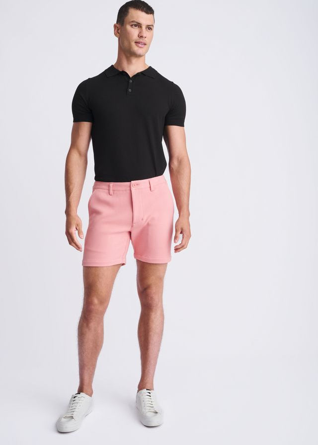 COBBLER 6" INSEAM TEXTURED STRETCH KNIT CHINO SHORTS PM-2541