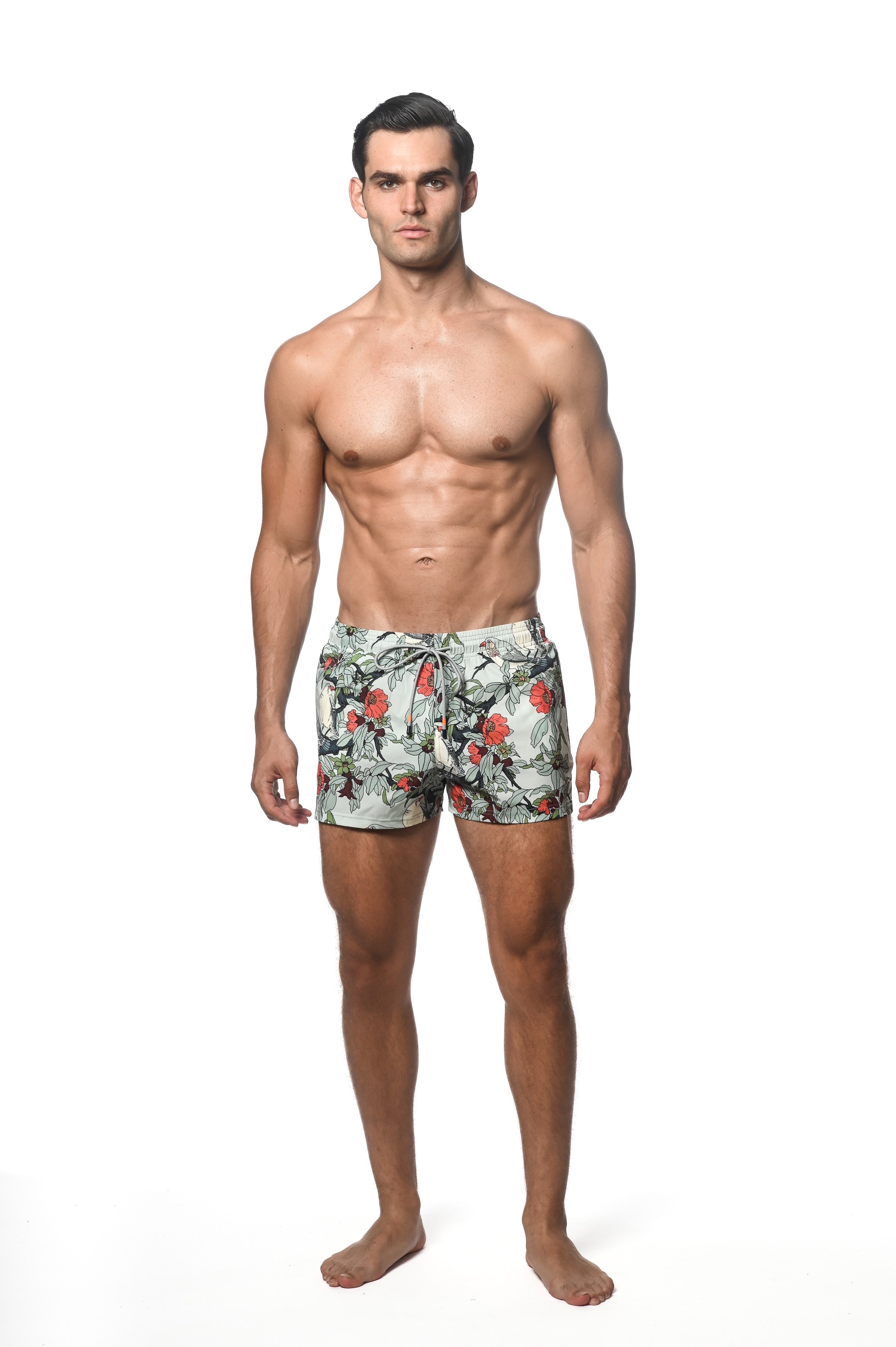ALOE/JADE FLORAL MARBELLA 2.5" INSEAM SWIM SHORT PM-6002-51
