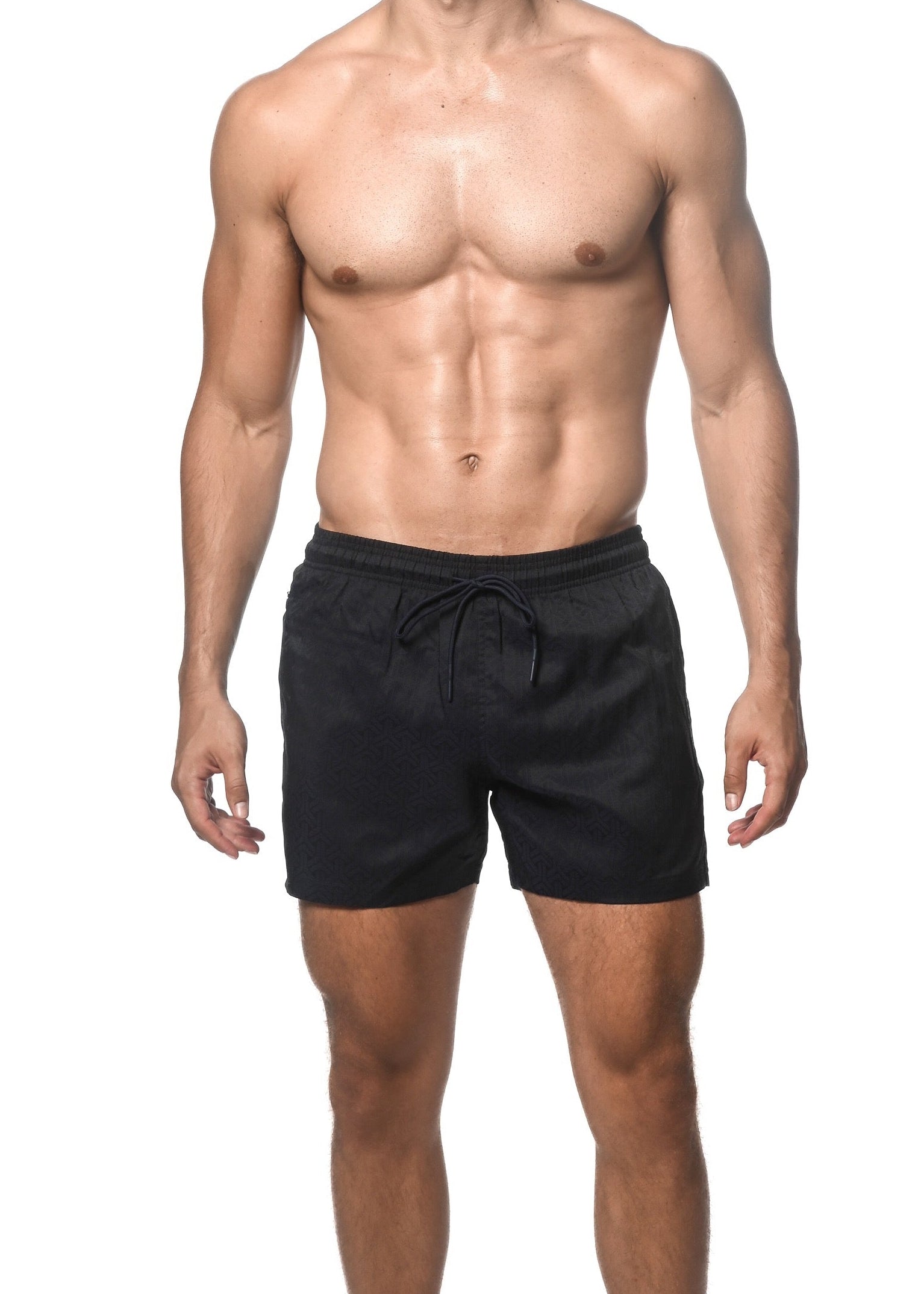 NAVY TRIAD 4.5" INSEAM JACQUARD SWIM SHORT W/ MESH LINER PM-6016-05