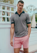 COBBLER 6" INSEAM TEXTURED STRETCH KNIT CHINO SHORTS PM-2541